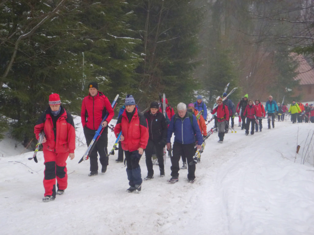 L3 Hrabovo – Májekova chata – Vlkolínec – Krkavá skala – Ružomberok 3.2.2017